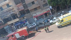 حريق في شقة أعلى محل شهير بالعجوزة