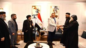 أسقف جنوب سيناء ووفد كاتدرائية السمائيين يهنئ المحافظ الجديد بالعام الهجري