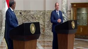 بث مباشر.. مؤتمر صحفي للرئيسي السيسي ونظيره الصومالي