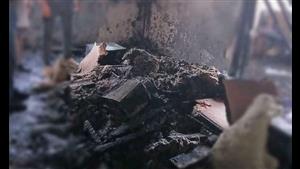 حريق هائل يلتهم منزلا من 3 طوابق فى الدقهلية