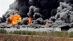 إخماد حريق ضخم أتى على مصنع للبلاستيك جنوب تونس