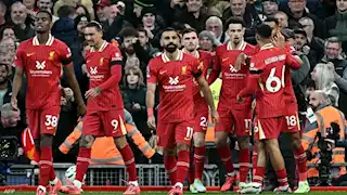 ليفربول يتقدم على إيبسويتش تاون في الشوط الأول من الدوري الإنجليزي