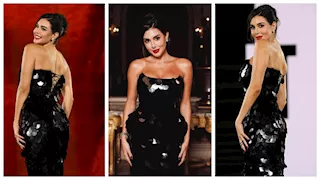 "يا حلاوة الغمزة".. ياسمين صبري تخطف الأنظار في عرض أزياء بـ باريس