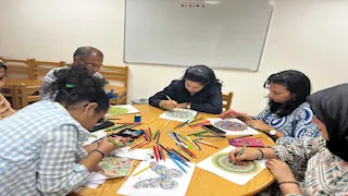 متحف شرم الشيخ يحتفل بالصحة النفسية بورشة "فن المندالا" للأطفال (صور)