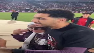 7 صور من احتفال مصطفى شوبير مع والدته بالتأهل للمونديال