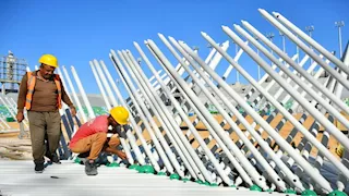 15 صورة ترصد أعمال إنشاء استاد النادي المصري الجديد في بورسعيد -صور