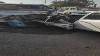   تصادم مروع على الدائري بعد طلعة مؤسسة الزكاة