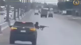 فيديو صادم| إطلاق نار من سيارة ملاكي على ربع نقل بالطريق الصحراوي.. والداخلية تتحرك فورًا