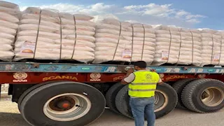 بالصور.. المنوفية ترسل 50 طن دقيق لدعم أهالي غزة ومساندتهم