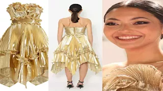 بـ 98 ألف جنيه.. ميار الغيطي بفستان سبعيناتي في مهرجان الجونة