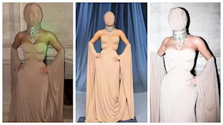 أخفت وجهها.. إطلالة صادمة لـ كيم كاردشيان في حفل أكاديمية الفنون بأمريكا