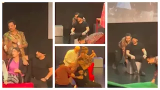 أول ظهور لـ أحمد السقا بعد تعرضه لحادث سير (فيديو)