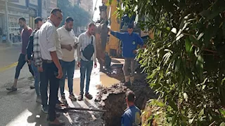  إصلاح خط مياه قرية عشما بالمنوفية 