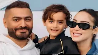 تامر حسني يحتفل بعيد ميلاد ابنه آدم برسالة مؤثرة (صور)