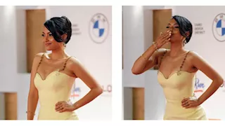 "قُبلة وفستان جريء".. مي الغيطي تتألق في سابع أيام مهرجان الجونة (صور)