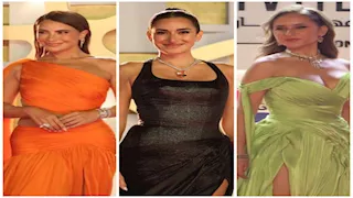 جريئة.. 25 صورة لنجمات تألقن بفساتين بفتحة ساق في الجونة