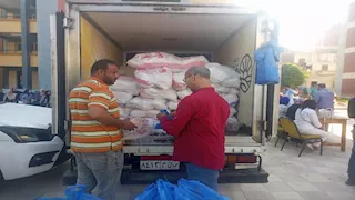 لدعم أهالي المستعمرة.. محافظة الإسكندرية تواصل قوافل الخير -صور