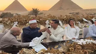 7 صور وفيديو ترصد كتب كتاب الإعلامي محمد غنيم والفنانة هايدي موسى