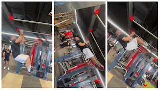 أحمد السقا يؤدي تمارين رياضية شاقة داخل الجيم (صور وفيديو)