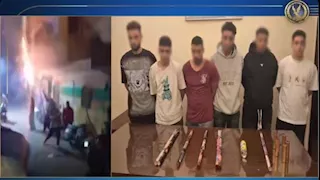 ألعاب نارية وزجاجات حارقة.. ضبط 6 أشخاص احتفلوا بخروج صديقهم من السجن بالجيزة