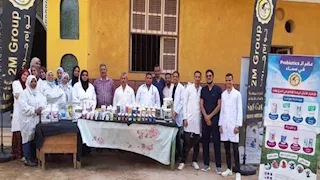 بالصور- بيطري أسوان ينظم قوافل علاجية مجانية بقرى "حياة كريمة" 