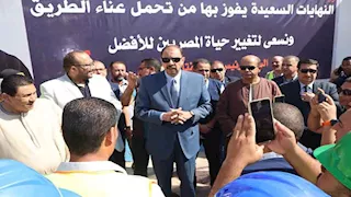 بالصور- محافظ سوهاج يفتتح محطة مياه طهطا السطحية