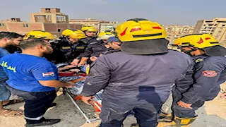 أبطال الإسعاف والدفاع المدني.. إنقاذ درامي لسيدة حامل من الدور الـ12 في فيصل