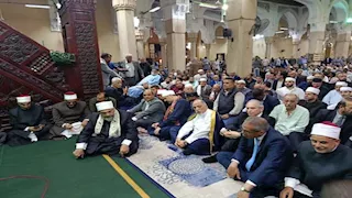 بالصور- الطرق الصوفية تحتفل بمولد سيدي إبراهيم الدسوقي بكفر الشيخ