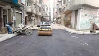 بالصور- الانتهاء من رصف 9 شوارع رئيسية غرب الإسكندرية 