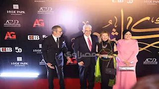 بالصور| يسرا ومحمود حميدة وخالد النبوي في، افتتاح "أم كلثوم.. دايبين في صوت الست"