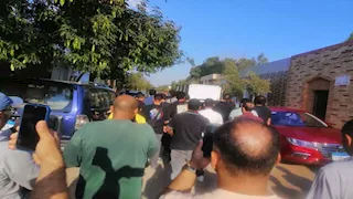 تشييع جثمان المصور ماجد هلال من مسجد مقابر الشموت في بنها