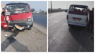 بالأسماء.. إصابة 9 فتيات في حادث تصادم ببني سويف 