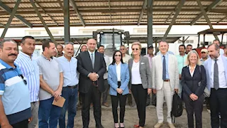 سفيرة الاتحاد الأوروبي تتفقد مشروع تدريب المزارعين بالبحيرة (صور)