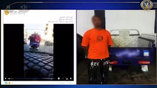 سائق "تروسيكل" يحمل طلاب مدارس بالصندوق الخلفي.. والداخلية تتحرك