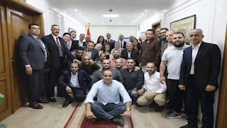 أول صورة رسمية لفريق عمل الأجهزة التنفيذية بالمتحف المصري الكبير