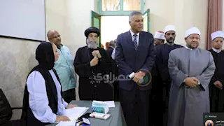 مظاهرة وطنية بأسوان.. المحافظ والقيادات الدينية يحثون على التصويت