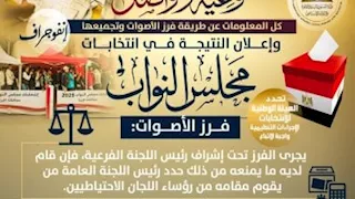 فرز الأصوات وإعلان النتيجة.. أحدث إنفوجرافات "الشؤون النيابية" بشأن انتخابات "النواب"