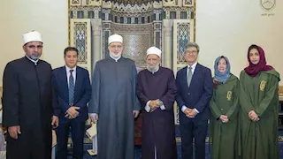 البروفيسور جيفري ساكس يزور الجامع الأزهر