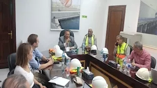 وفد بنك التعمير الألماني يزور مشروع إحلال وتجديد المحولات بالسد العالي وخزان أسوان- صور