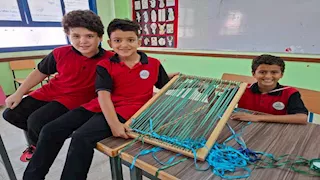 في طور سيناء.. المدرسة اليابانية تُحيي التراث بصناعة السجاد التقليدي (صور)