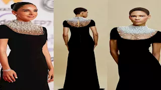 سلمى أبو ضيف تتألق  في "القاهرة السينمائي" بفستان محتشم.. سعره 280 ألف جنيه 