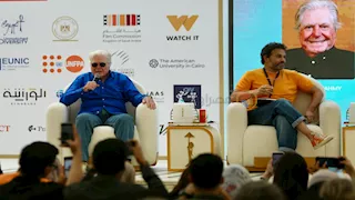 بالصور| حسين فهمي يناقش أهمية الترميم الرقمي لإحياء الأفلام القديمة وحمايتها من الاندثار