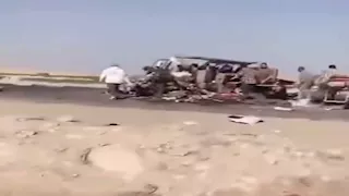 الميكروباص تحول لكتلة صفيح.. الصور الأولى لحادث الأقصر المروع