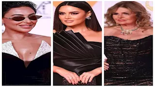 نرمين الفقي جذابة.. 20 صورة للنجمات باللون الأسود في افتتاح مهرجان القاهرة