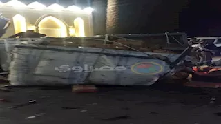 ليلة العمر تحولت لكارثة.. حادث مروع ينهي زفة عروس بسوهاج ويصيب 8 أشخاص -صور 