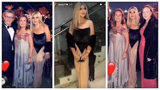 بالصور- بوسي شلبي بفستان أنيق في حفل زفاف ابنة عمرو عرفة