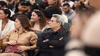 حسين فهمي ومحمود سعد وآل العدل بين حضور حوار خالد النبوي في "القاهرة السينمائي"