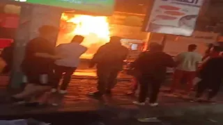 السيطرة على حريق بمطعم في قويسنا (صور)