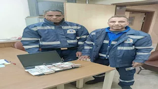 مسعف وسائق إسعاف بقنا يعيدان 50 ألف جنيه وأجهزة عُثر عليها بموقع حادث  