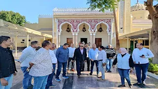 محافظ الأقصر يتفقد أعمال تطوير مسجد السيد يوسف -صور